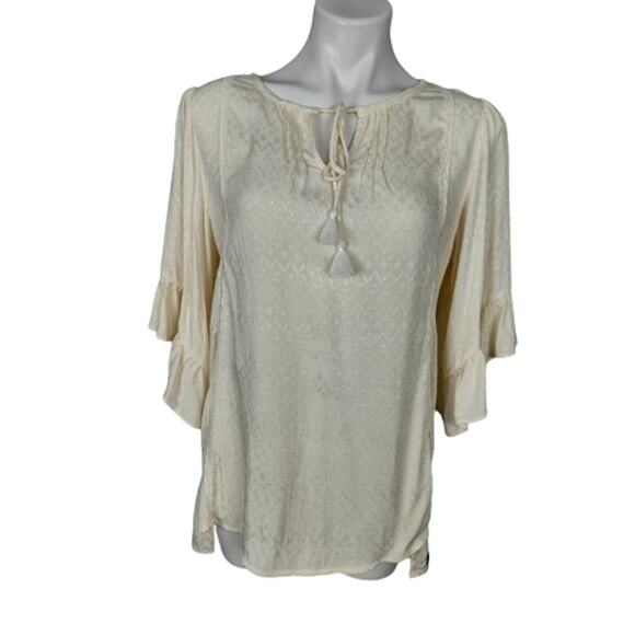 Matilda Jane Believe In You Ruffle Sleeve Boho Tunic Top S - Picture 16 of 16